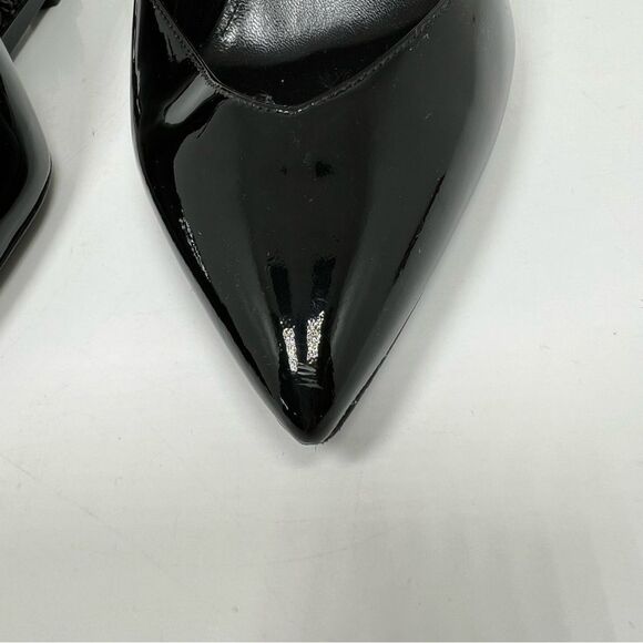 SAINT LAURENT Patent Opyum Appelle Moi Ankle Strap Pump 40 Black - Picture 4 of 13